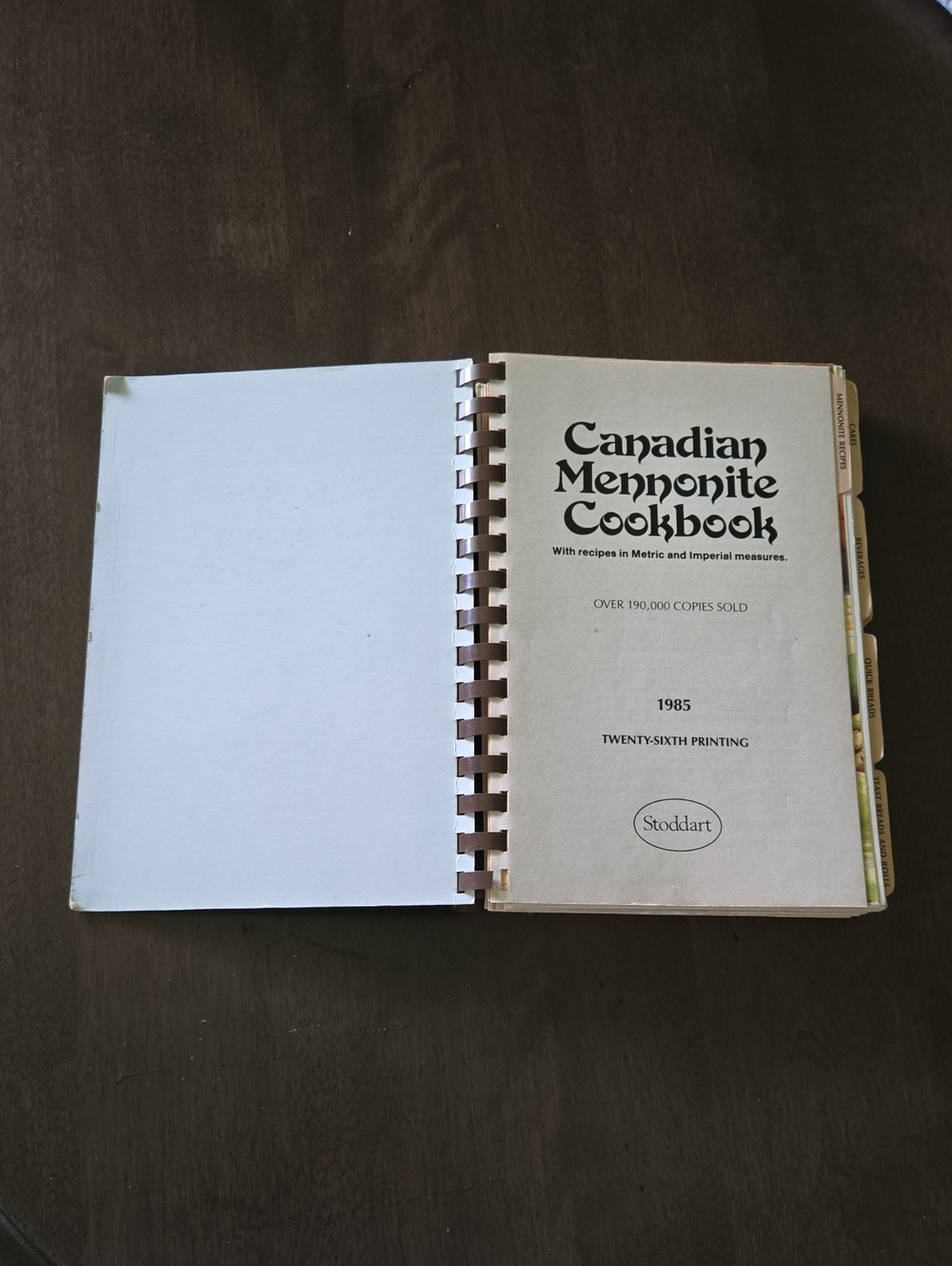 Canadian Mennonite Cookbook 1985 Edition - Picture 2 of 5